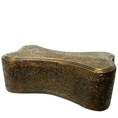 Bronze Dog Bone Urn